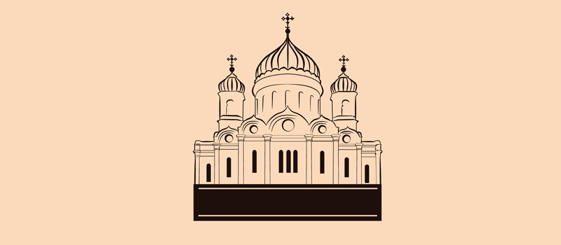 Храм христа спасителя нарисовать легко